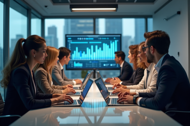 Groupe de professionnels divers autour d'une table en réunion